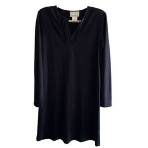 Susan Graver Black Long Sleeve Short Jersey Knit Dress Women’s Size Medium